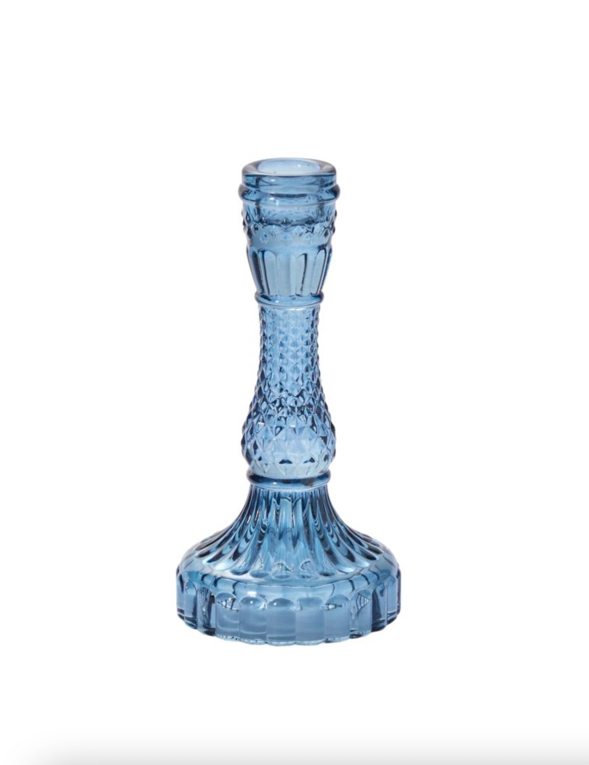 GILLIAN CANDLESTICK (BLUE) - LARGE