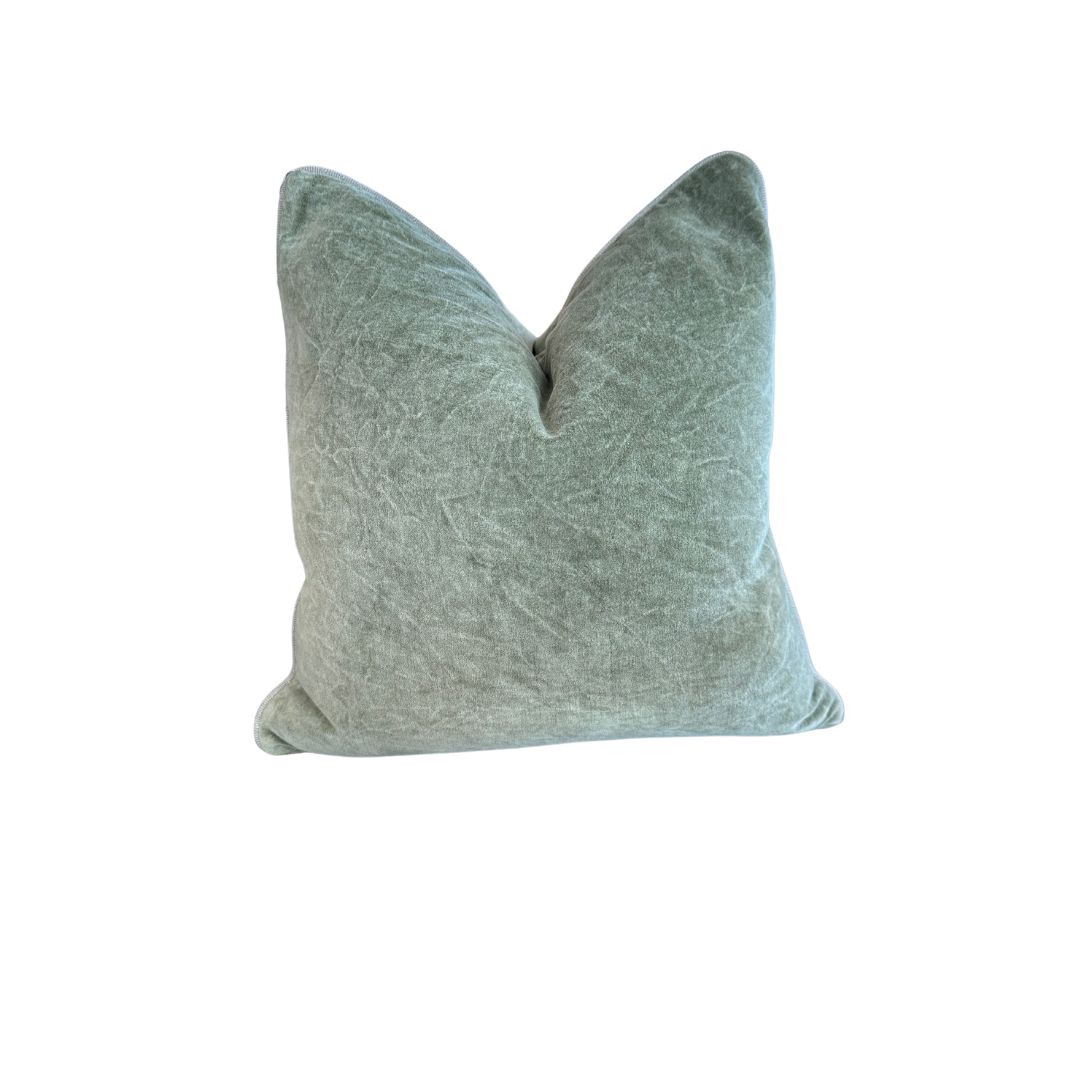 HEIRLOOM VELVET MOSS 18" PILLOW