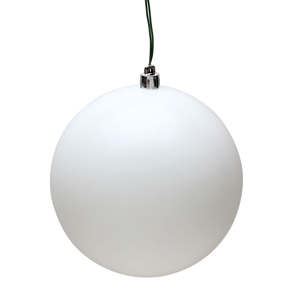 4&quot; WHITE MATTE BALL UV 6/BAG