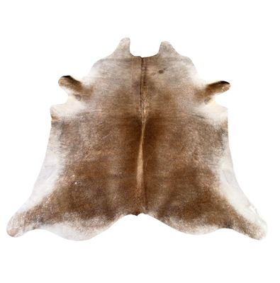 LARGE ASSORTED NATURAL COWHIDE RUG (FAWN)