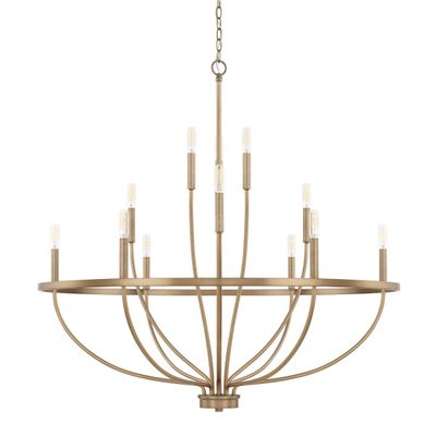 GREYSON 12-LIGHT CHANDELIER (BRASS)