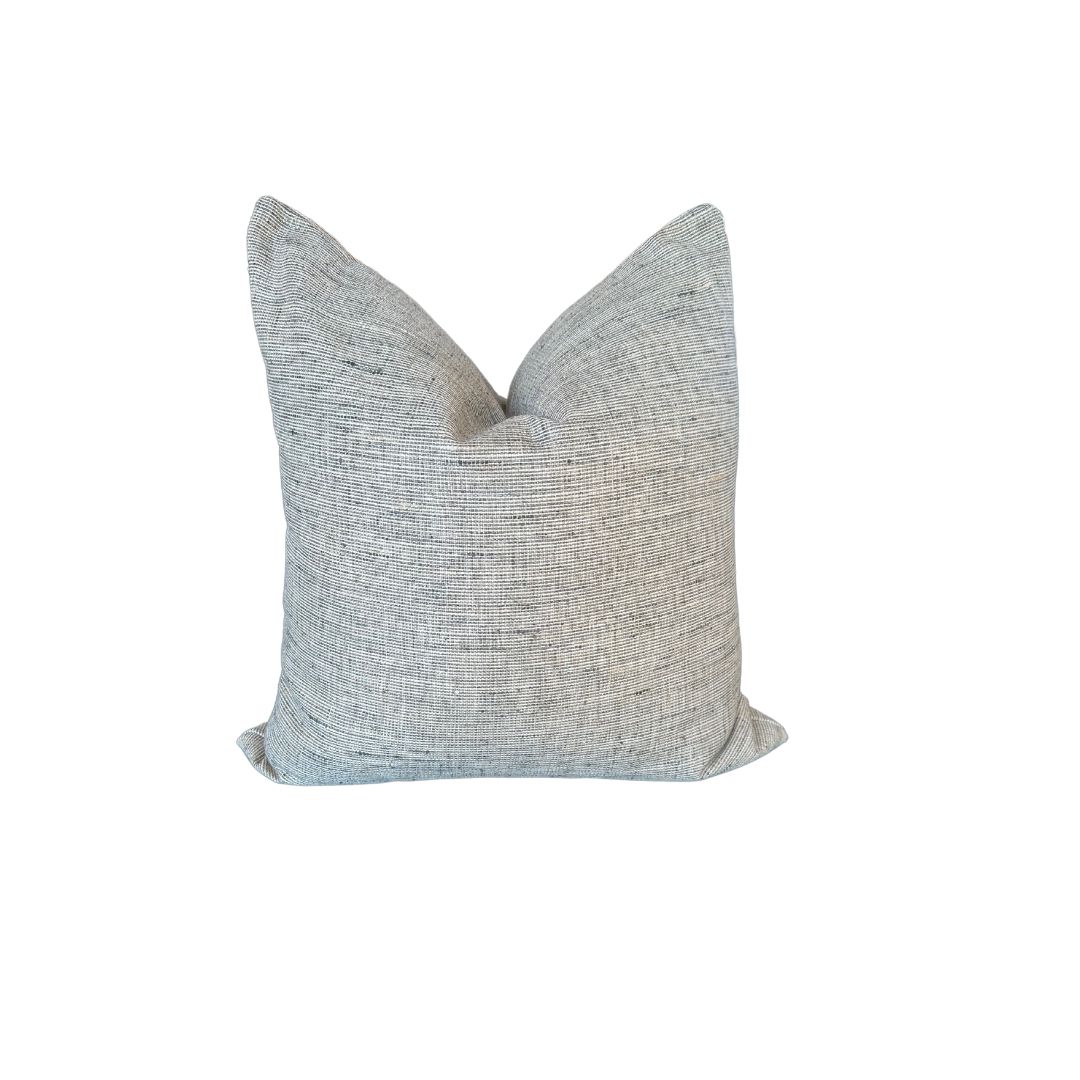 22&quot; THROW PILLOW G5 (GRASSCLOTH STEEL)