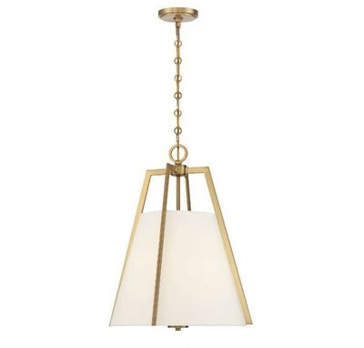 MANSFIELD 3-LIGHT PENDANT (BRASS)
