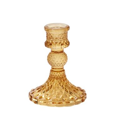 GILLIAN CANDLESTICK (AMBER) SMALL