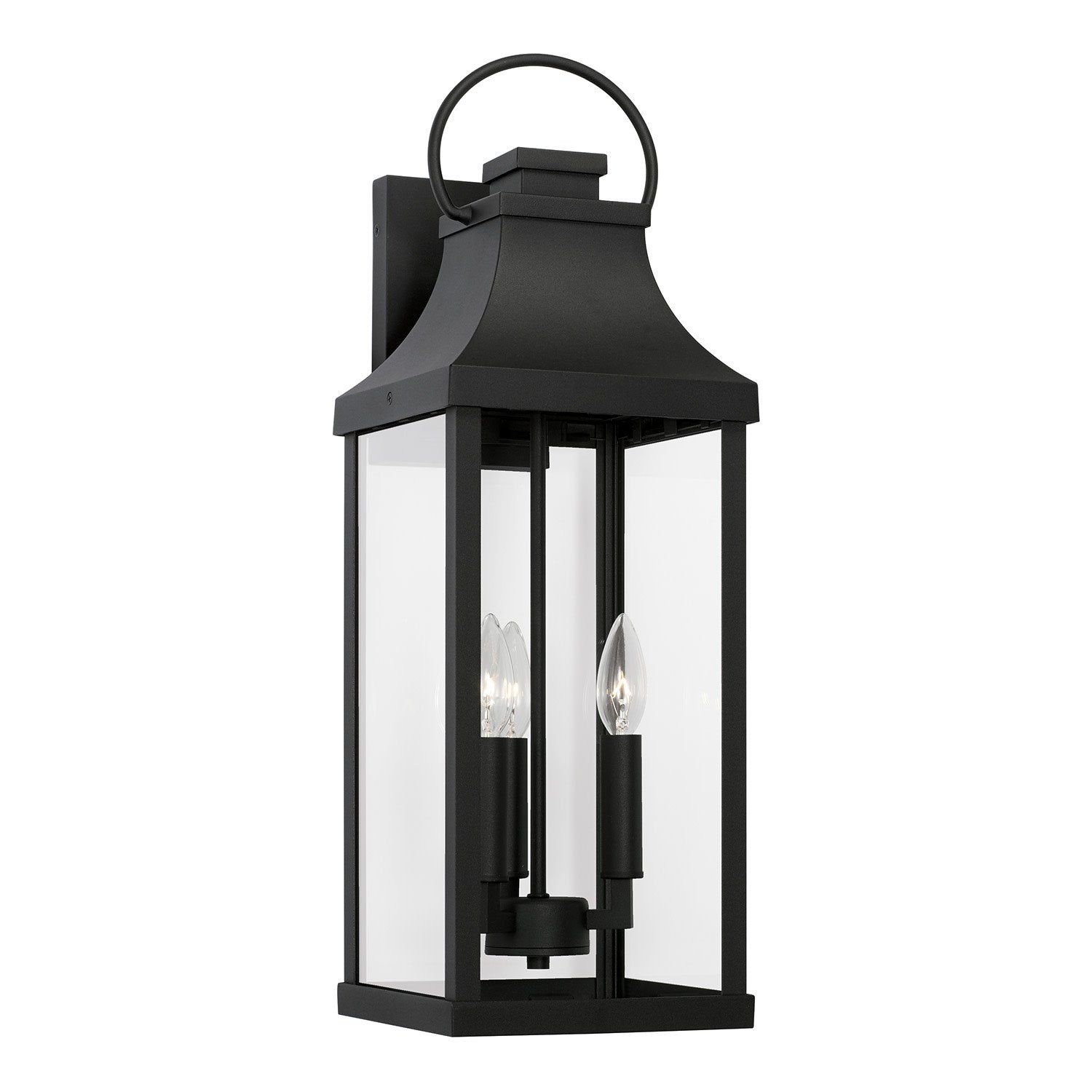 BRADFORD 3-LIGHT WALL LANTERN (BLACK)