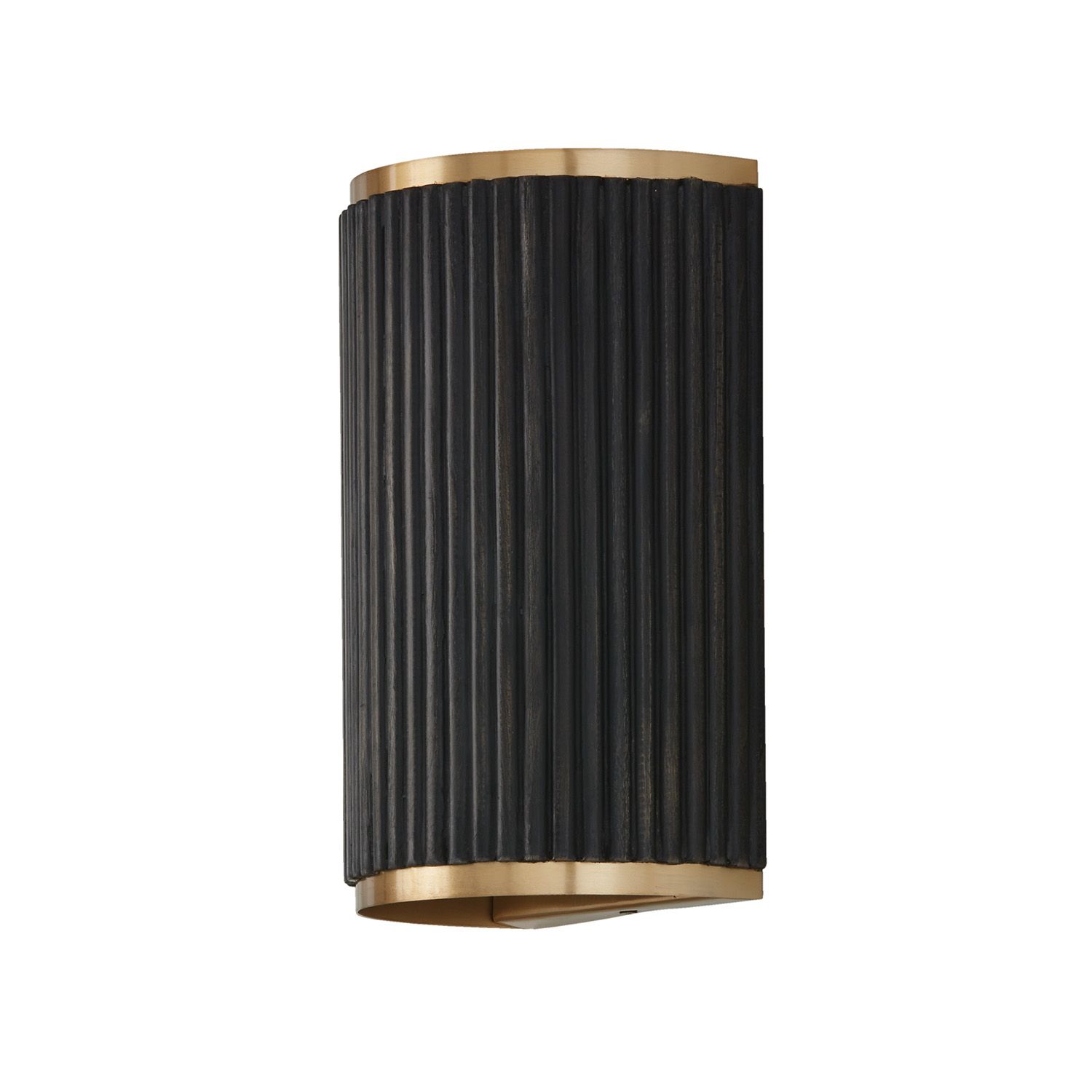 DONOVAN 2-LIGHT SCONCE, Color: (BLACK STAIN/BRASS)