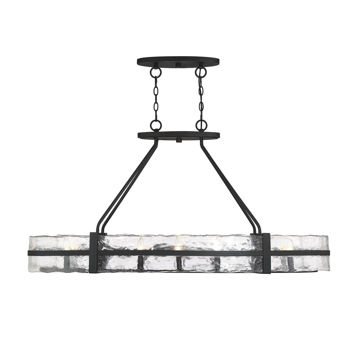 HUDSON 10-LIGHT OVAL CHANDELIER