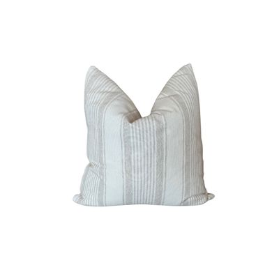 20&quot; THROW PILLOW G3 (CASUAL STRIPE IVORY)
