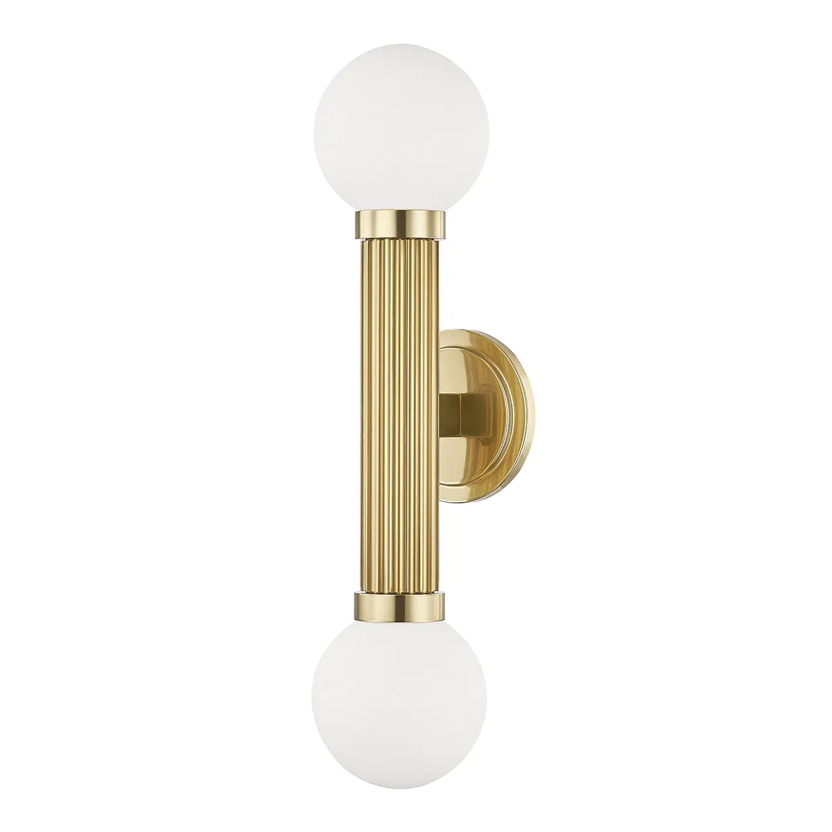READE 2-LIGHT WALL SCONCE (AGED BRASS)