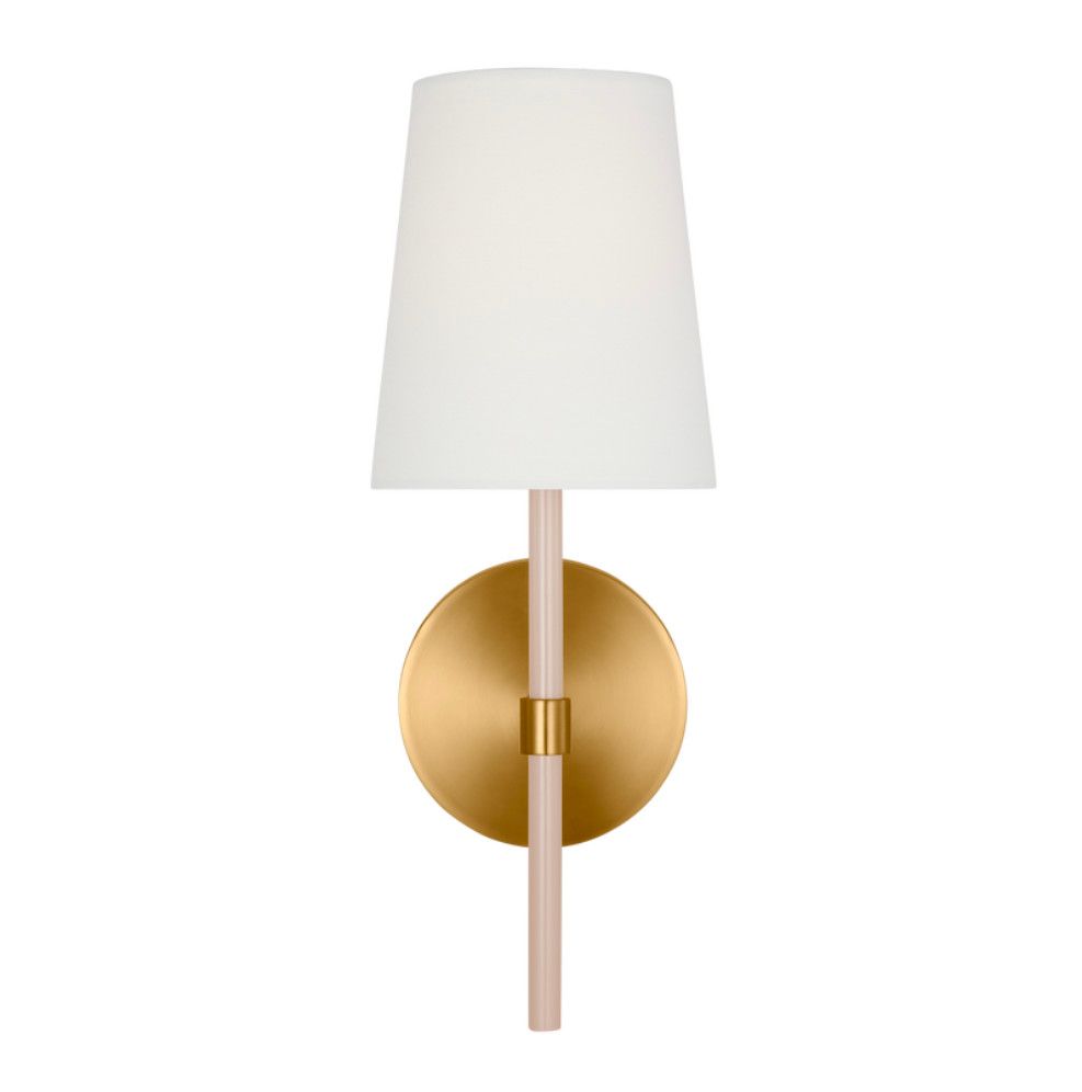 MONROE SMALL SINGLE SCONCE, Color: (BRASS/BLUSH)