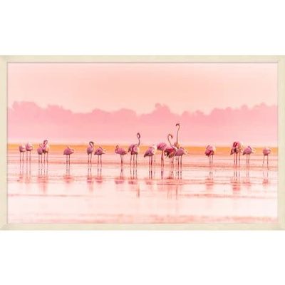 FLAMINGO PINK HUES ART (41.5&quot; x 25.5&quot;)