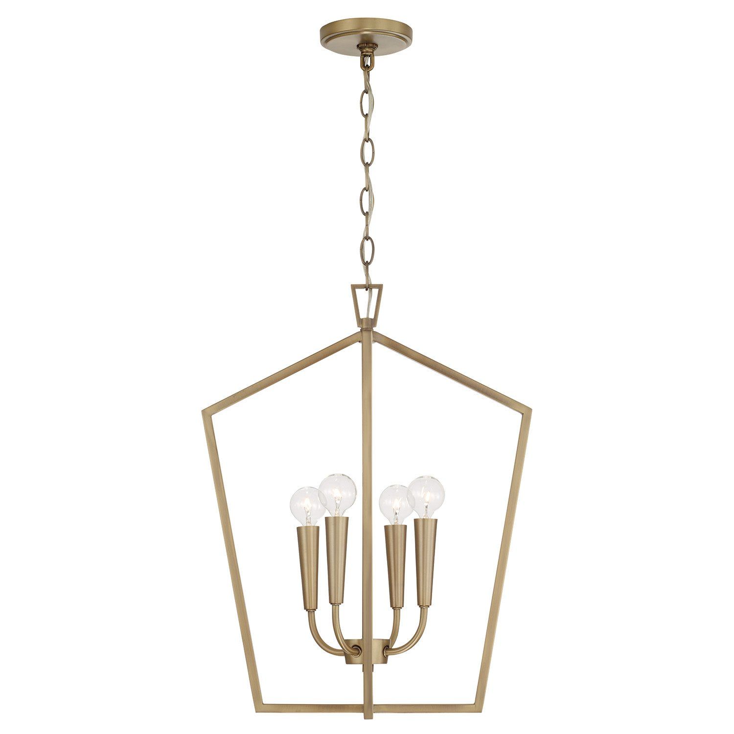 HOLDEN 4-LIGHT FOYER, Color: (AGED BRASS)