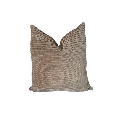 22&quot; THROW PILLOW G6 (LUX WAVES CAMEL)
