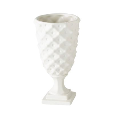 DIVOT SMALL URN (MATTE WHITE)