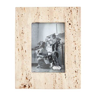 SMALL CREAM TRAVERTINE FRAME (4" x 6")