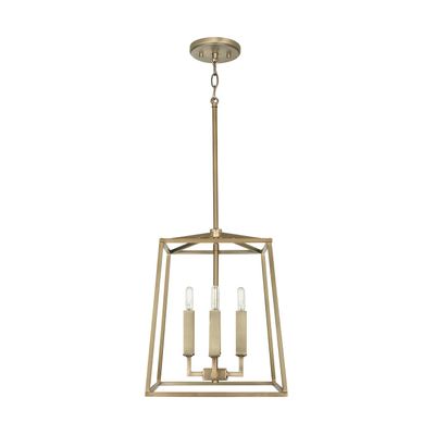 THEA 4-LIGHT LANTERN (BRASS)