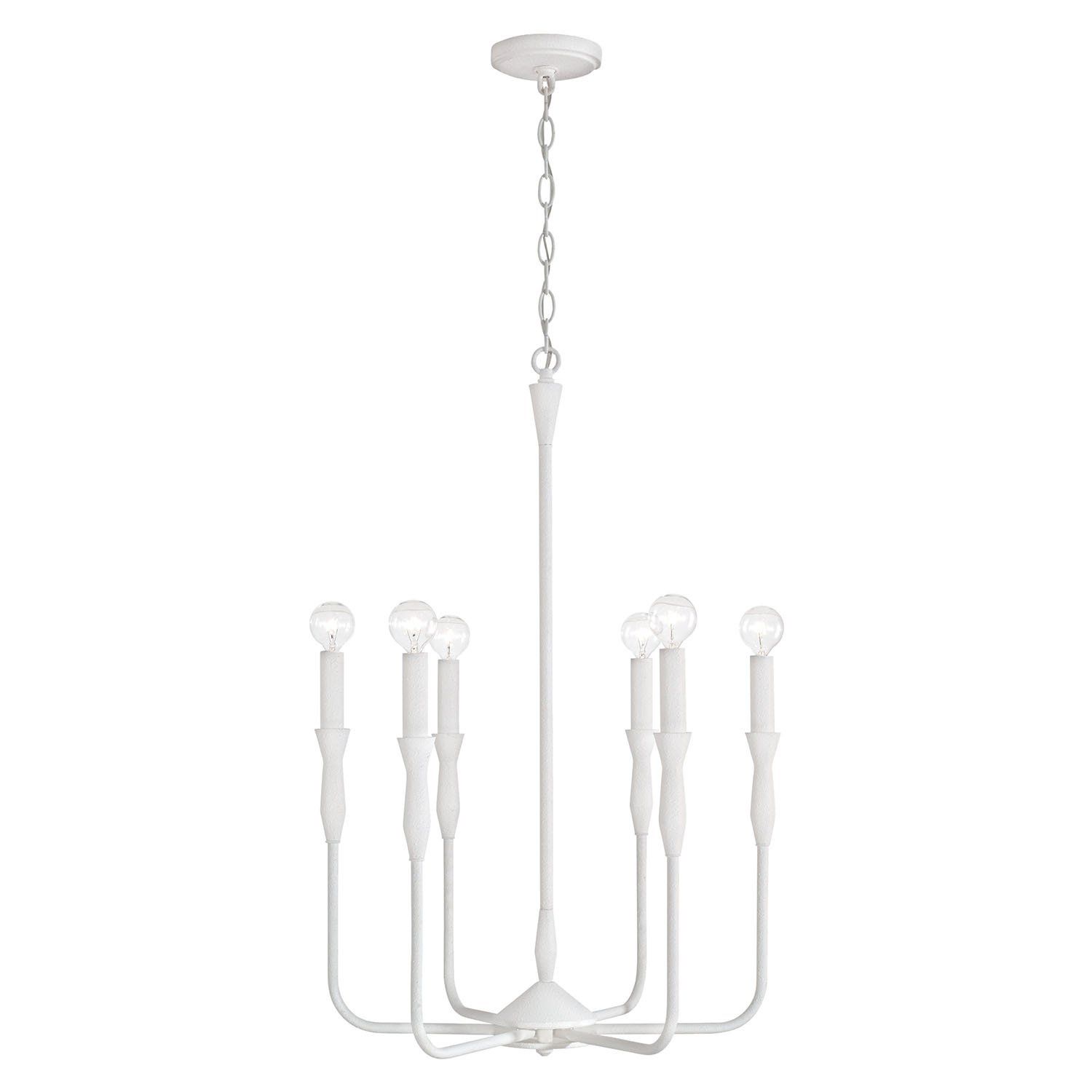PALOMA 6-LIGHT CHANDELIER (WHITE)