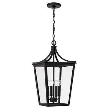 ADAIR 23" 4-LIGHT HANGING LANTERN  (BLACK)