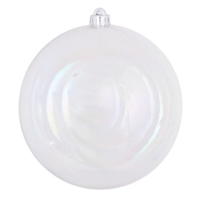 4.75&quot; CLEAR IRIDESCENT BALL DRILLED 4/BAG