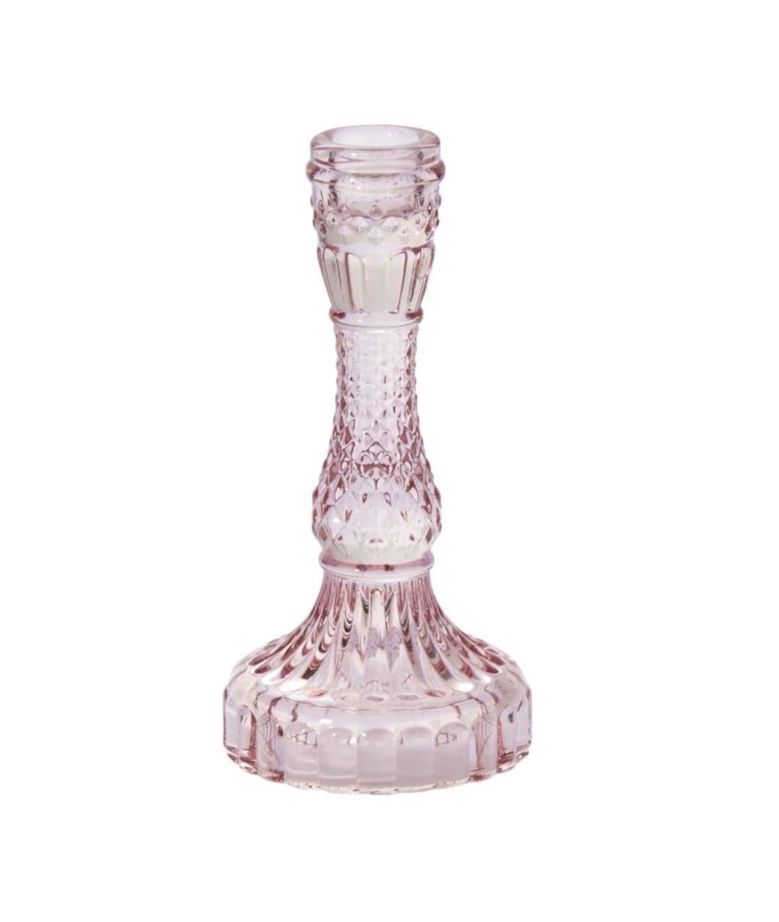 GILLIAN CANDLESTICK (PINK) - LARGE