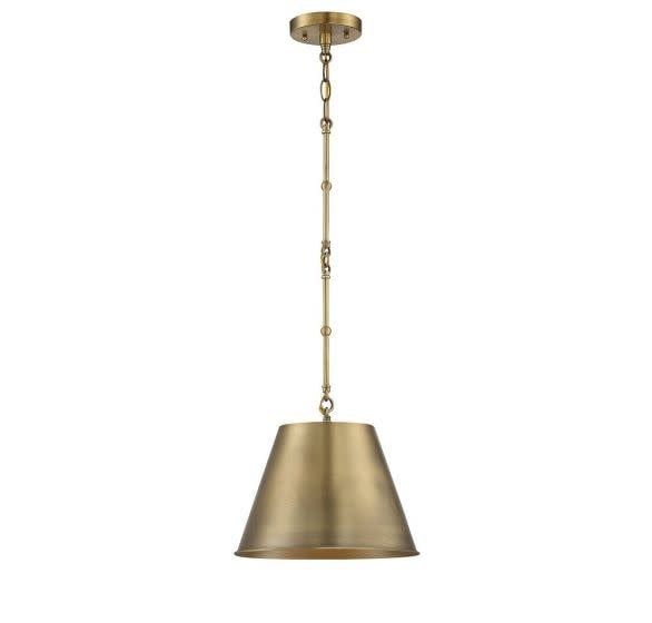 ALDEN 1-LIGHT PENDANT (BRASS)