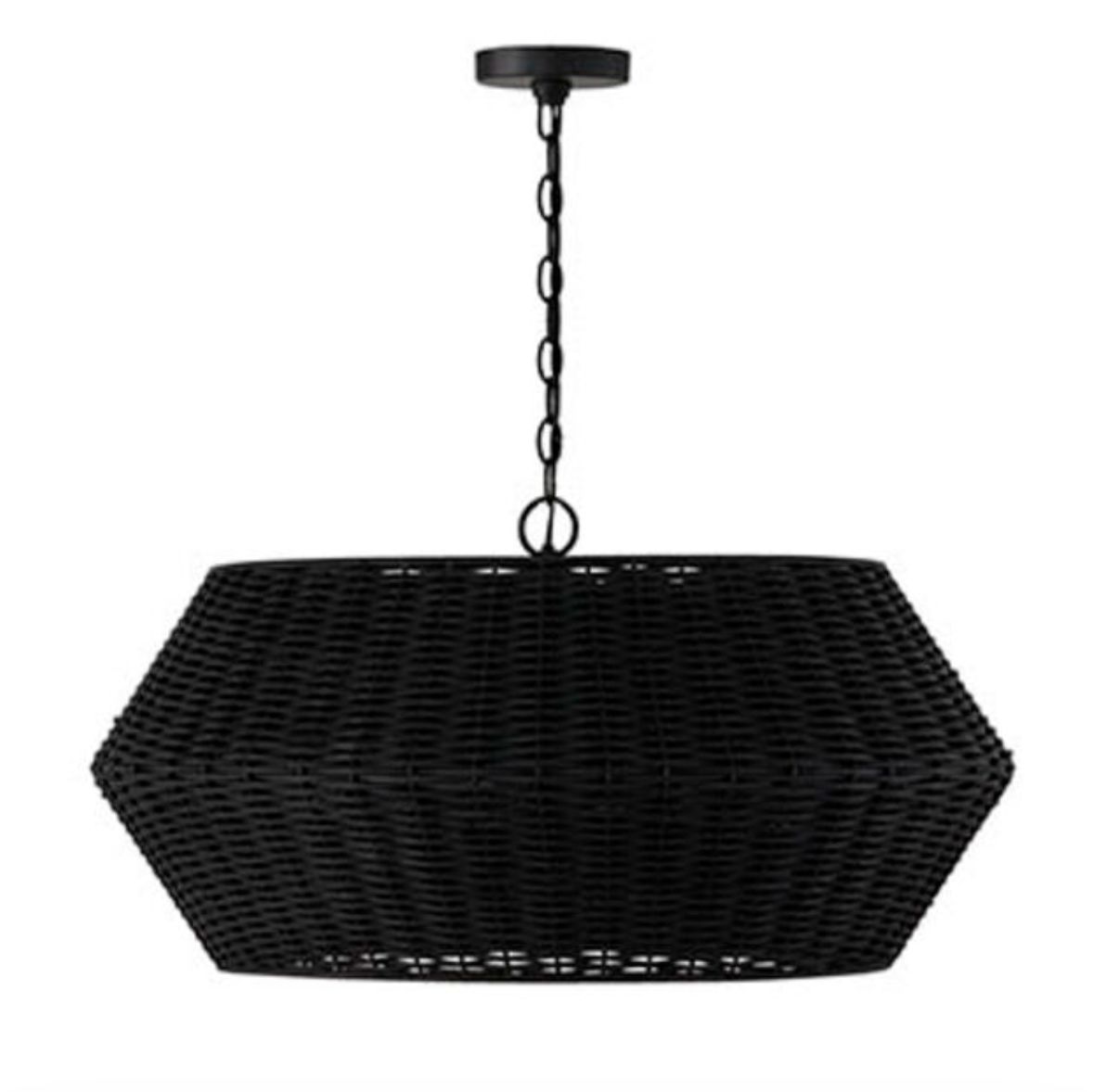 BOCA 6-LIGHT CHANDELIER (BLACK)