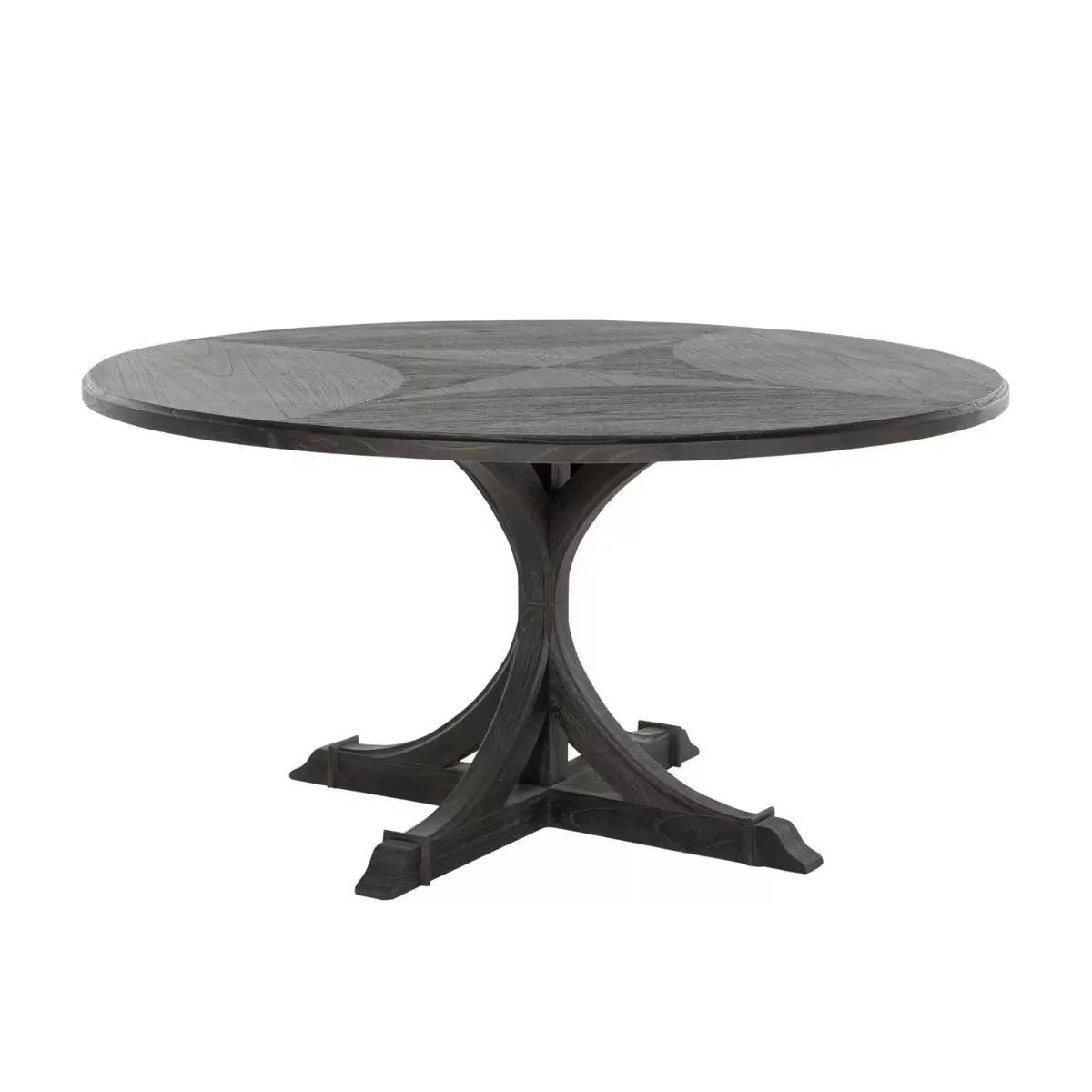 ADAMS DINING TABLE, Color: (ROUND), Size: DARK