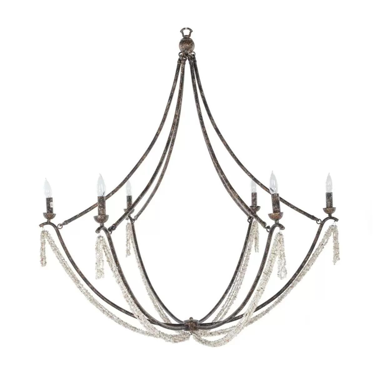 NAKITA CHANDELIER, Color: (BROWN)