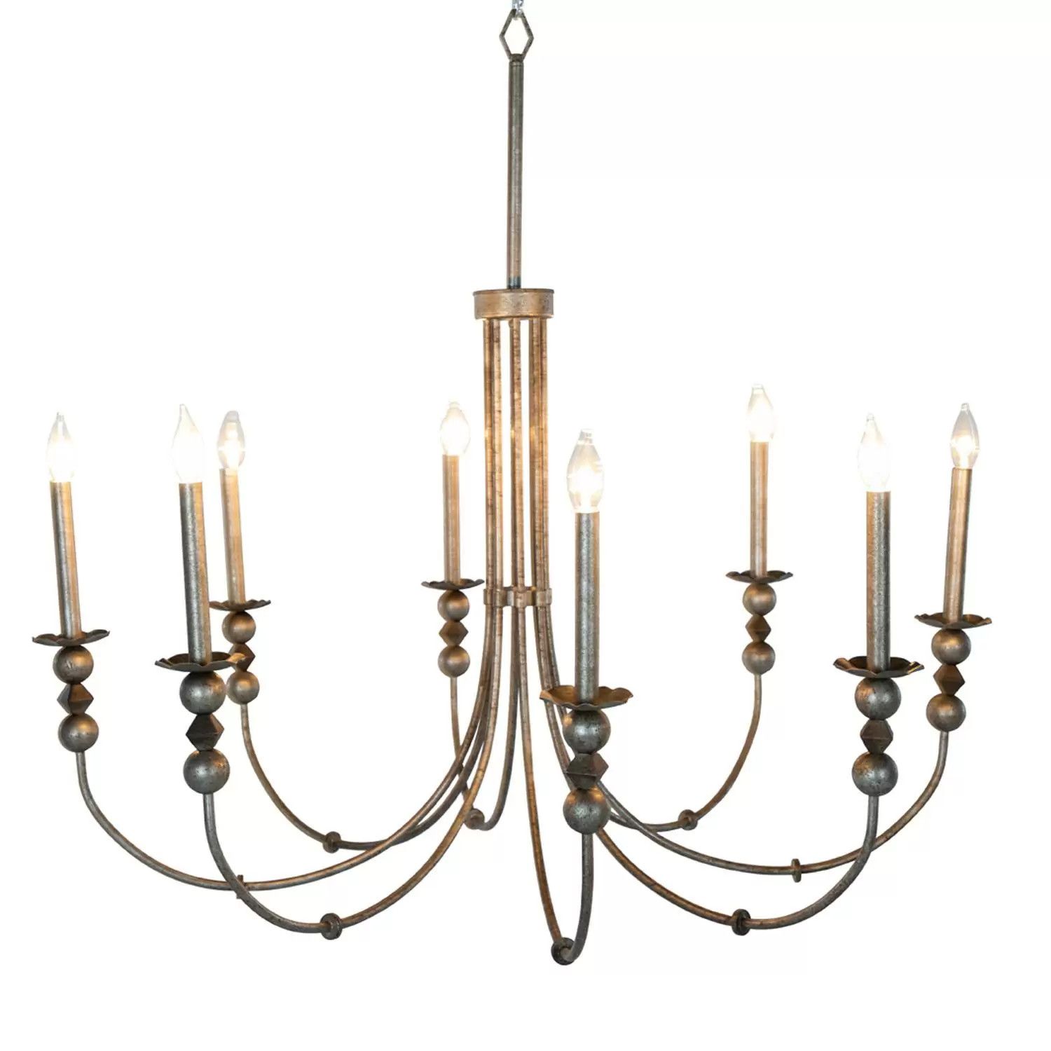 QUINCI CHANDELIER, Color: (SILVER)