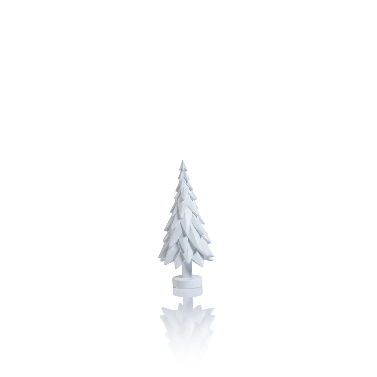 MATTE WHITE DECORATIVE TREE - 6.75 IN