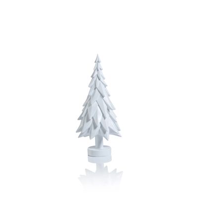 MATTE WHITE DECORATIVE TREE - 10.5 IN