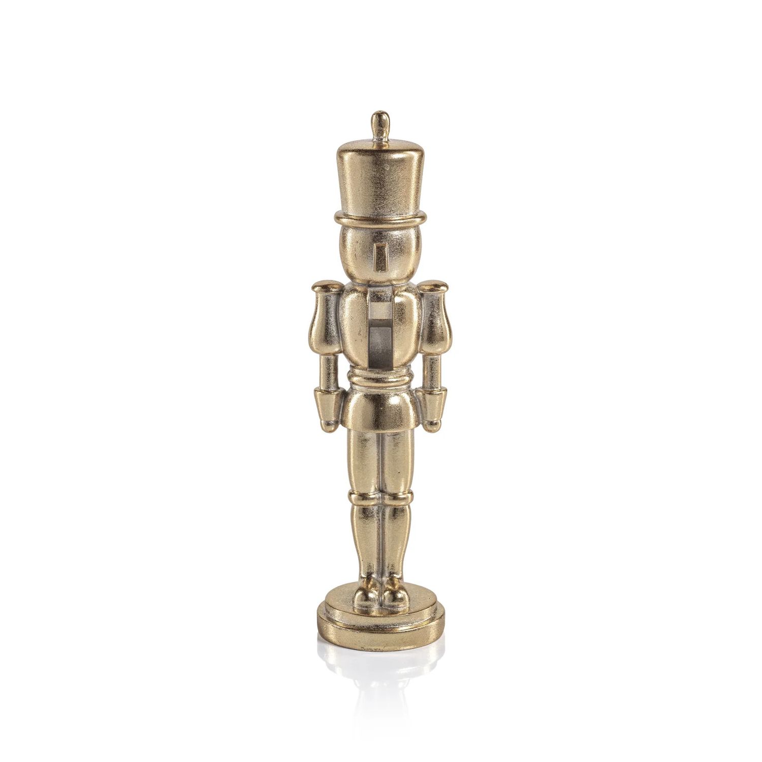 METALLIC DECORATIVE NUTCRACKER - GOLD - MEDIUM