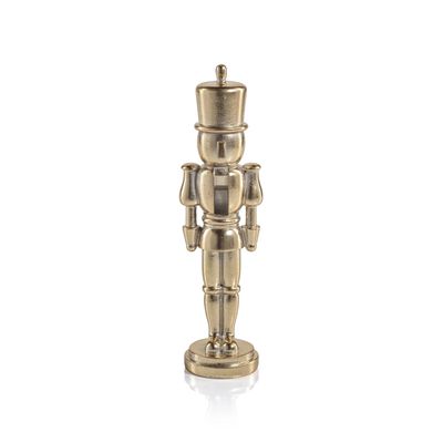 METALLIC DECORATIVE NUTCRACKER - GOLD - MEDIUM