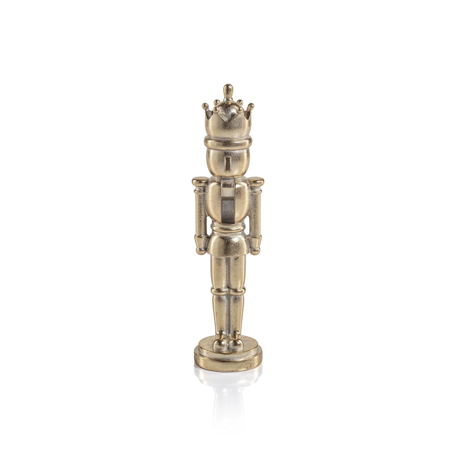 METALLIC DECORATIVE NUTCKRACKER - GOLD - SMALL