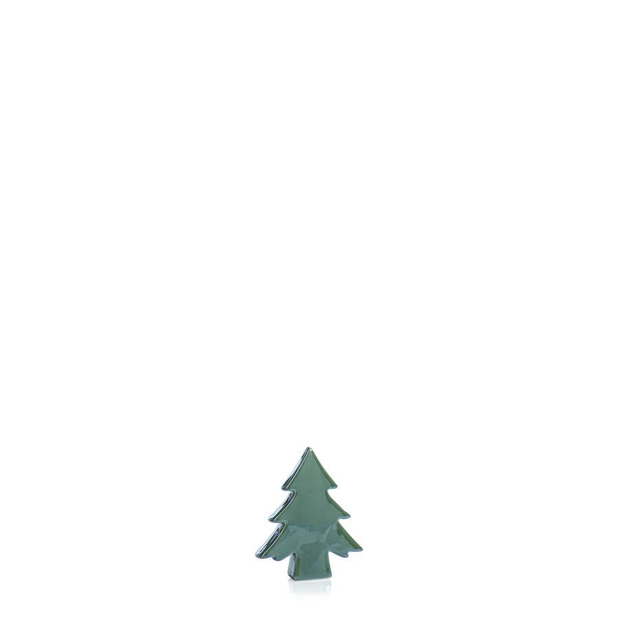 TETON CERAMIC TREE - GREEN - 4.25 IN