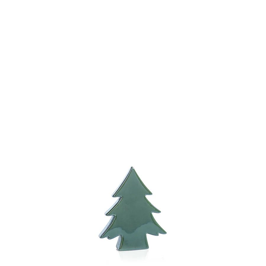 TETON CERAMIC TREE - GREEN - 6.25 IN