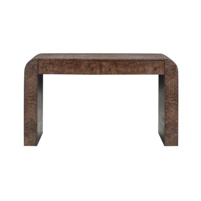 BREA DESK (CHOCOLATE BURL)