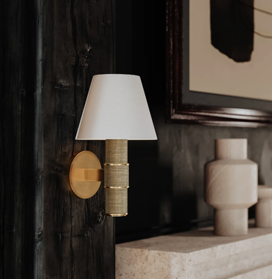 DENTON 1-LIGHT WALL SCONCE (PATINA BRASS)