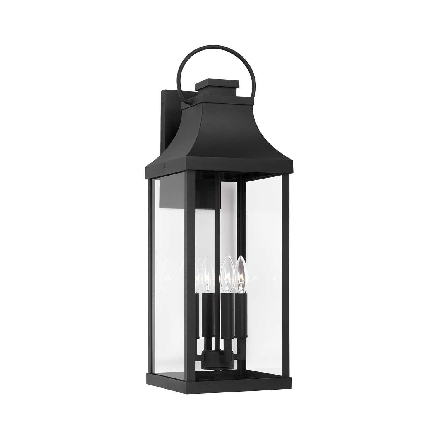 BRADFORD 4-LIGHT WALL LANTERN, Color: (BLACK)