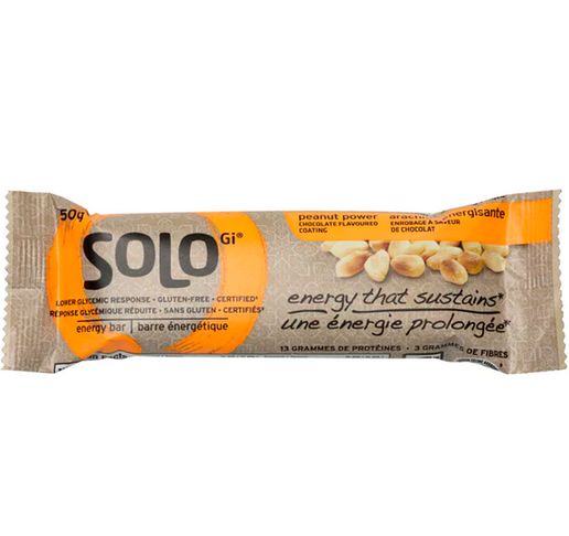 Solo Energy Bar Peanut Power Box of 12