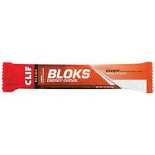 Clif, Bloks, Orange With Caffeine, 60g single
