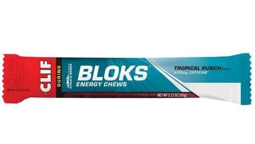 Clif, Bloks, Tropical Punch With Caffeine, 60g single