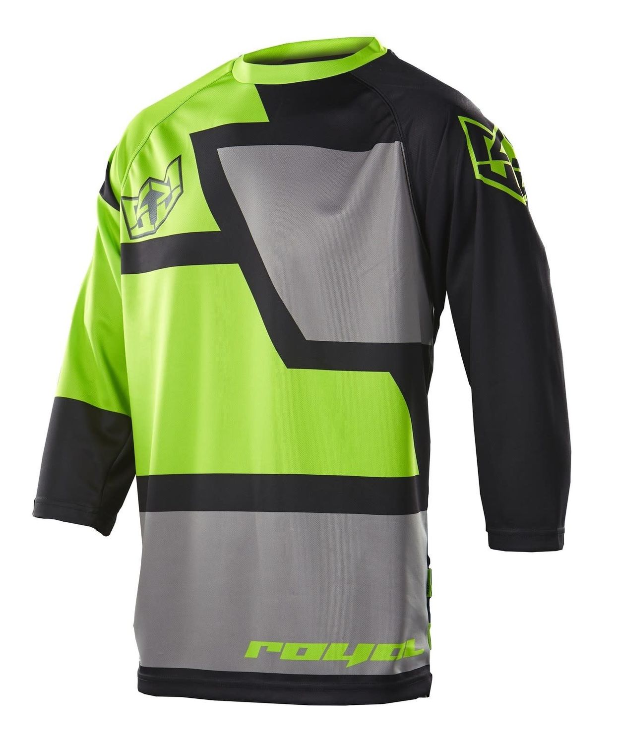 Royal Racing YOUTH DRIFT JERSEY LS BLACK/LIME/GRAPHITE S