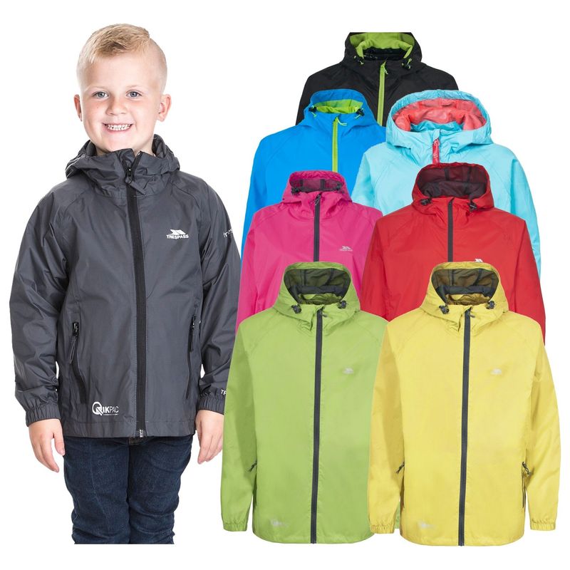 Trespass QikPac Kids Rain Jacket