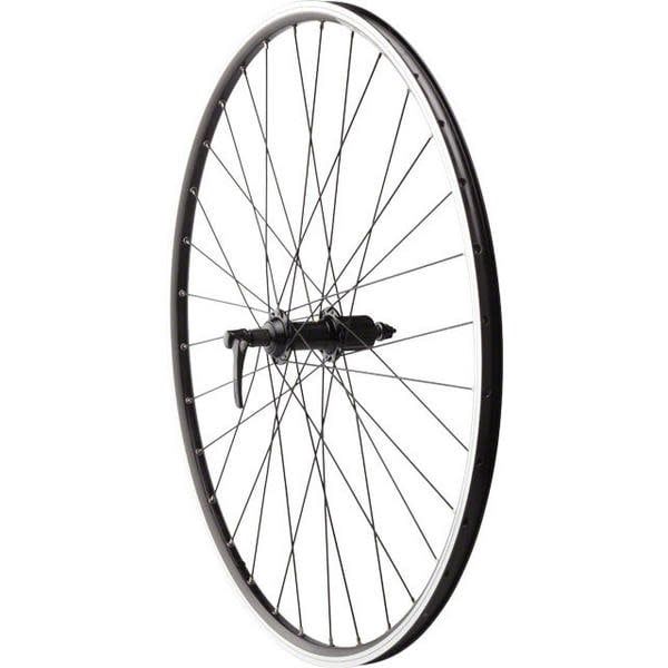Wheel Shop, Front 29&#39;&#39; Wheel Alex ACE19 With eyeletsBlack / Acera T300 Black, 32 DT Stainless Black Spokes, QR Axle