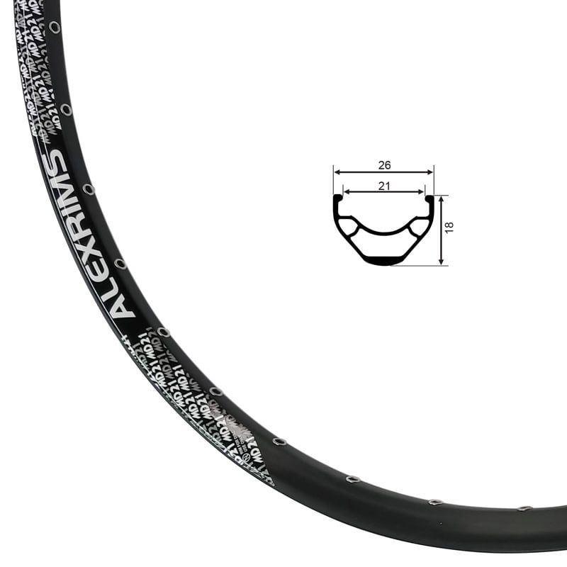 Alex, MD21, Rim, 27.5&quot;, Black, 36T