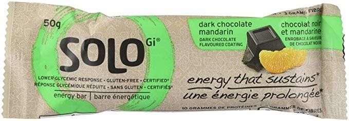 Solo Energy Bar Dark Chocolate Mandarin Box of 12