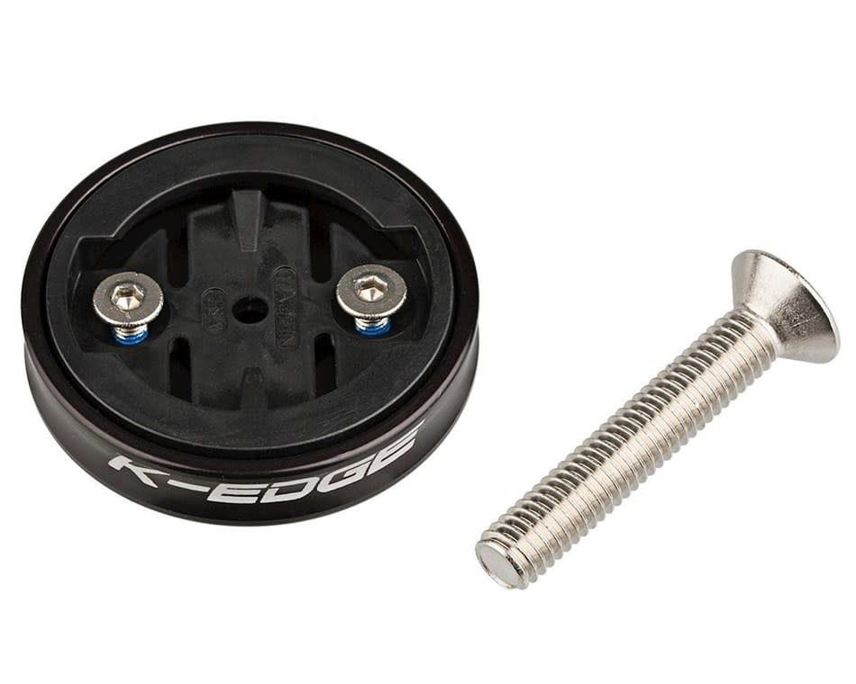 K-Edge, Gravity Cap Garmin 1/4 Turn, Top cap mount, Black