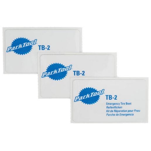 Park Tool, TB-2, Kit of 3 tire boots, 1 kit on a header card