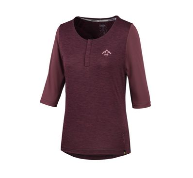 IXS, Carve X, Henley, 3/4 sleeve, Raisin, Women, XXL